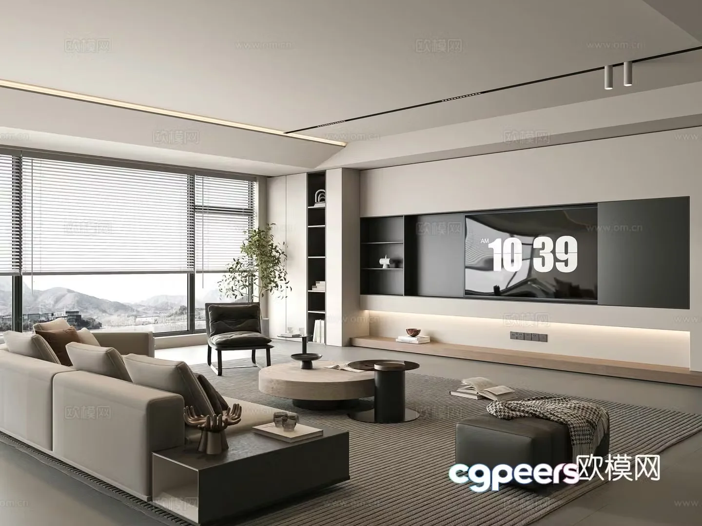 Modern living room 3d model