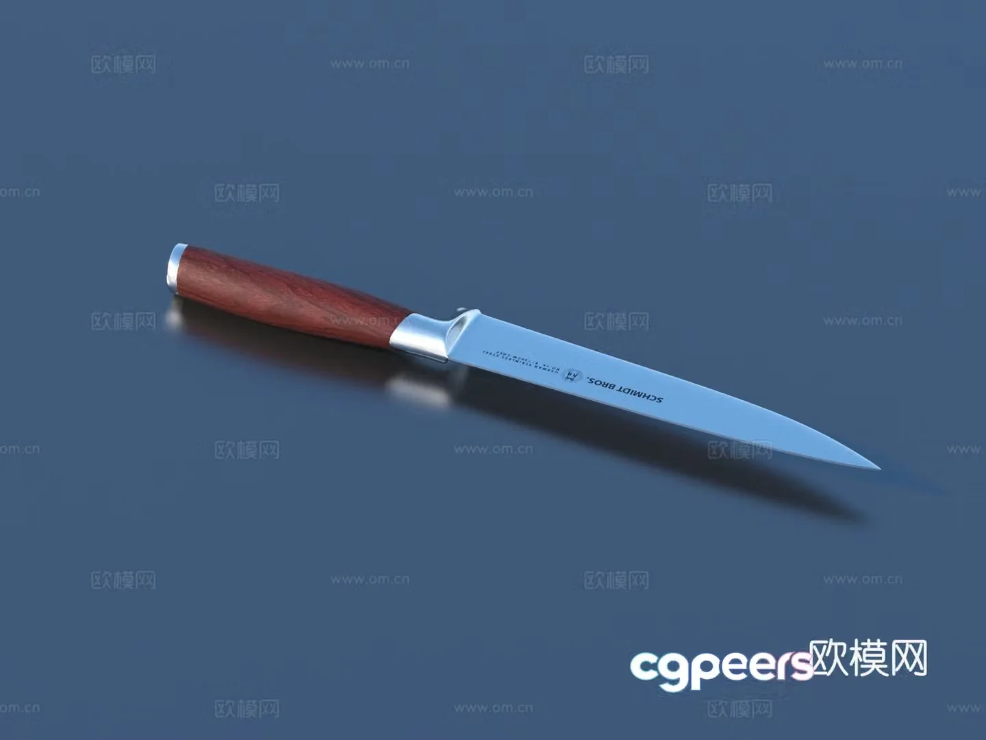 Dagger Knife Fighting Knife Fruit Knife Game Props 3D Model