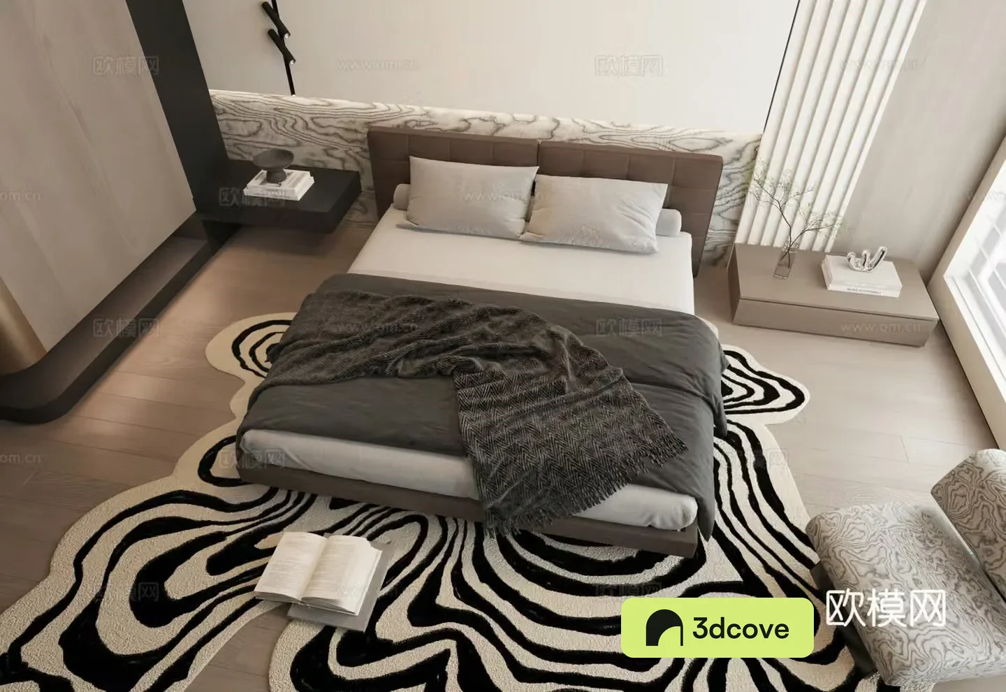 Wasabi style living room 3d model