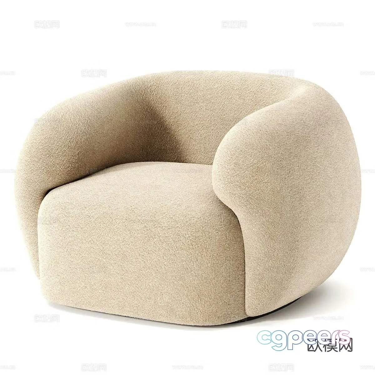 Single sofa 3d model