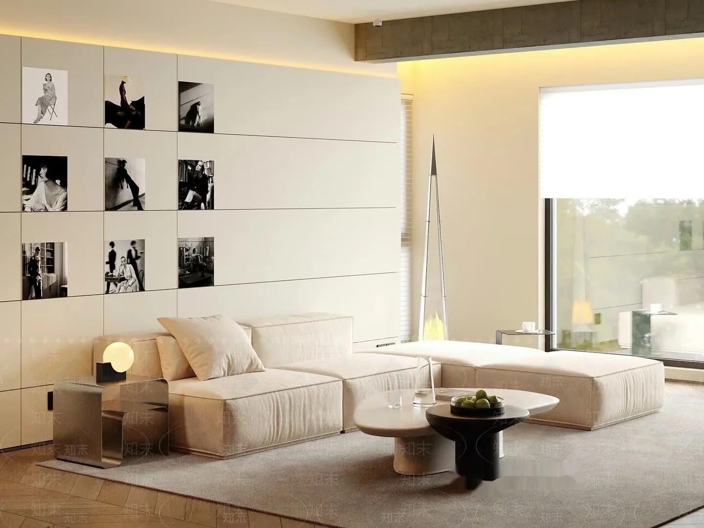 Modern Living Room 3D Model – 10405 – VRAY Render