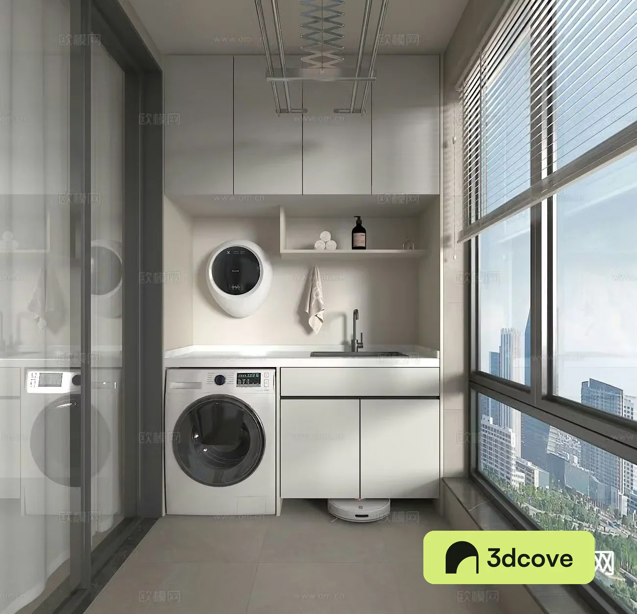 Modern living balcony