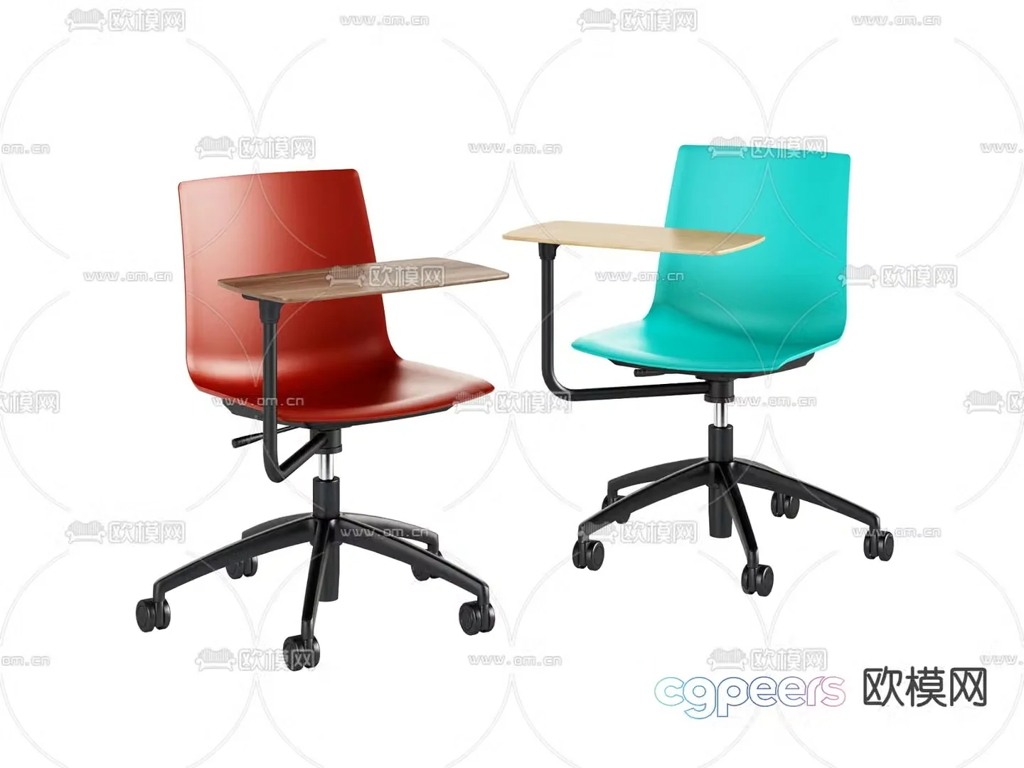 Office chair training chair conference chair 3d model