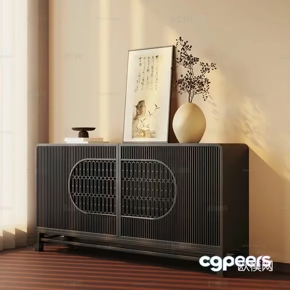 A Modern Sideboard 3D Model – 6759 – VRAY Render