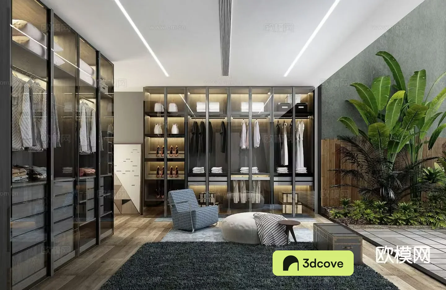 Modern cloakroom