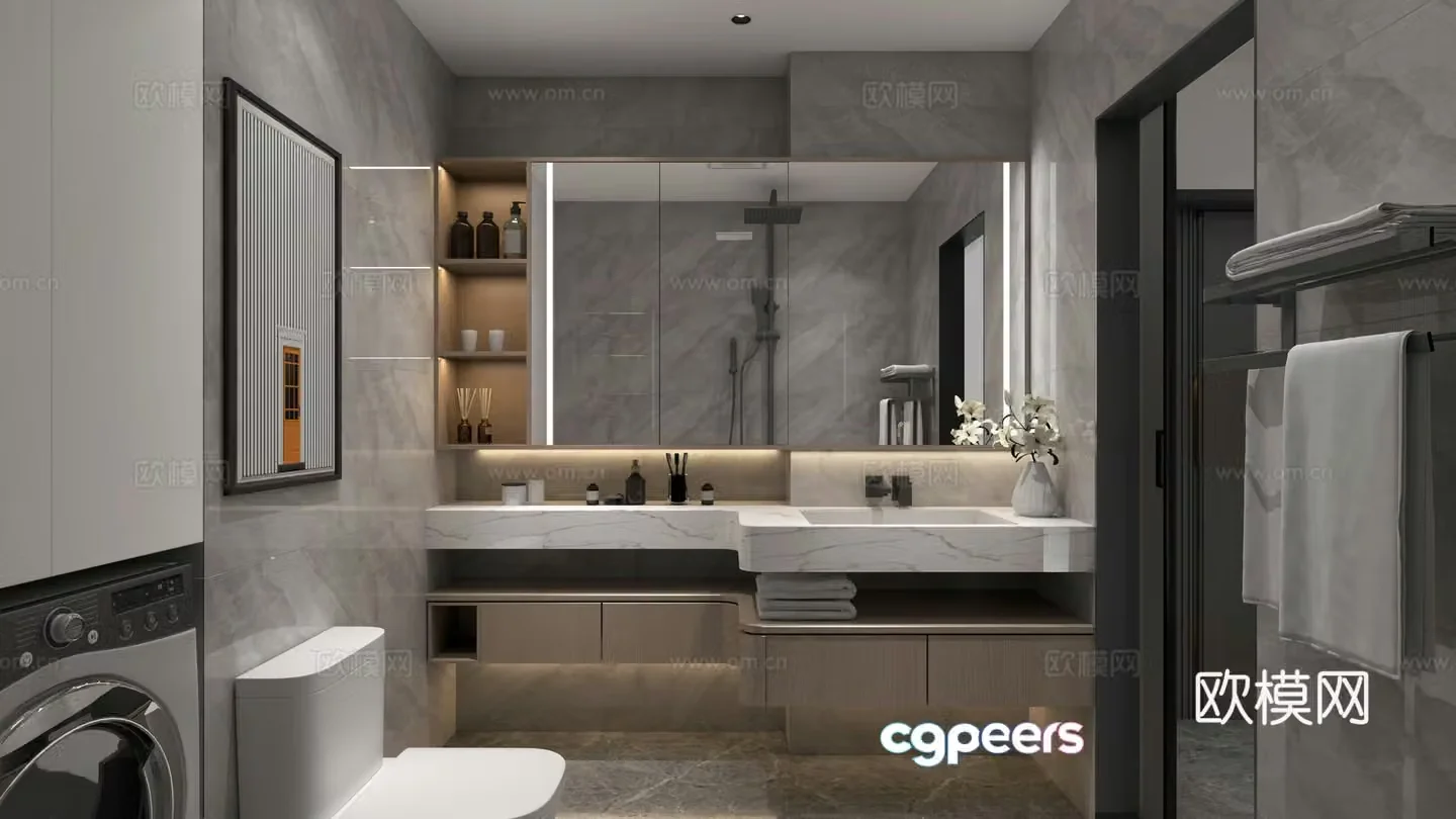 Modern bathroom 3d model