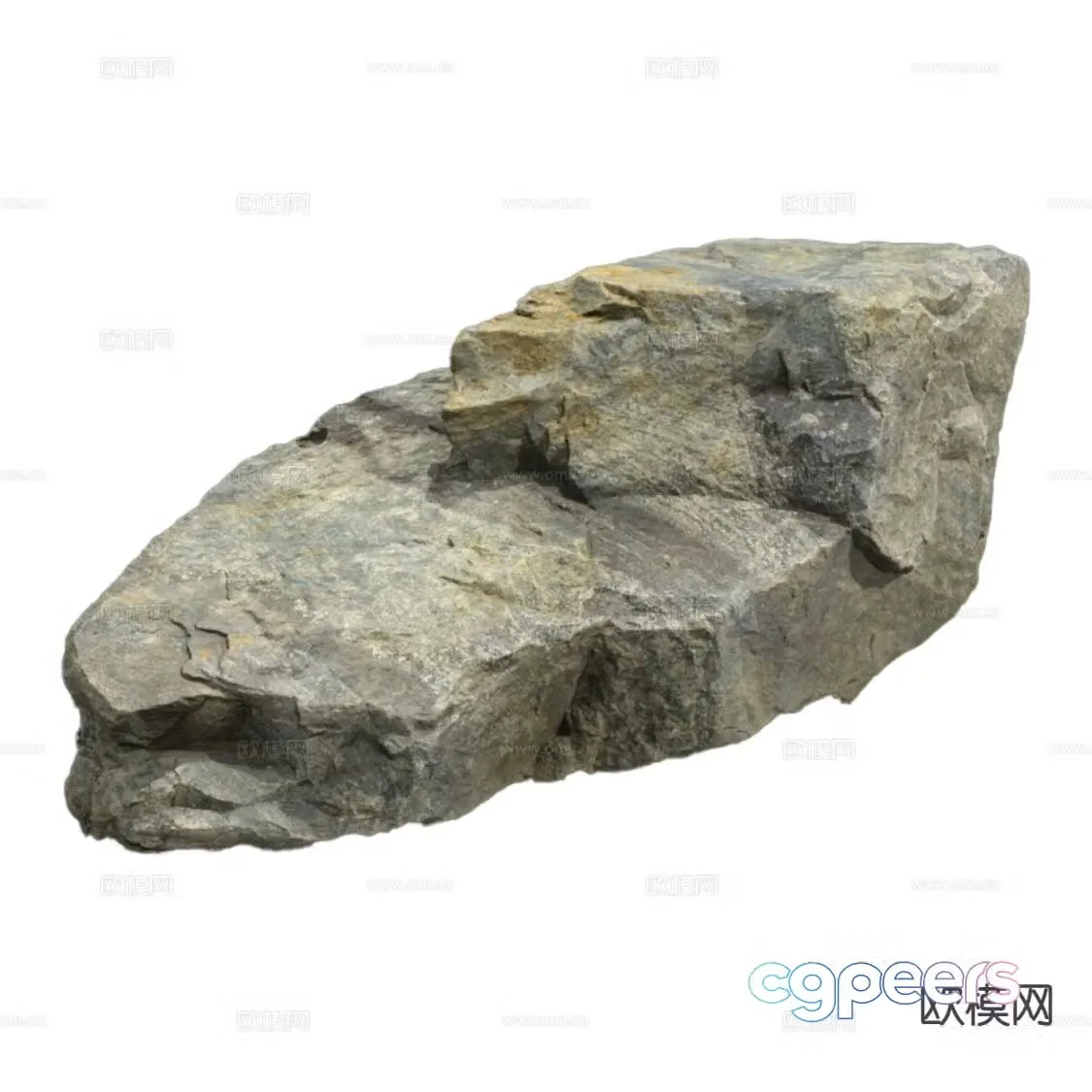 modern rock granite 3d model