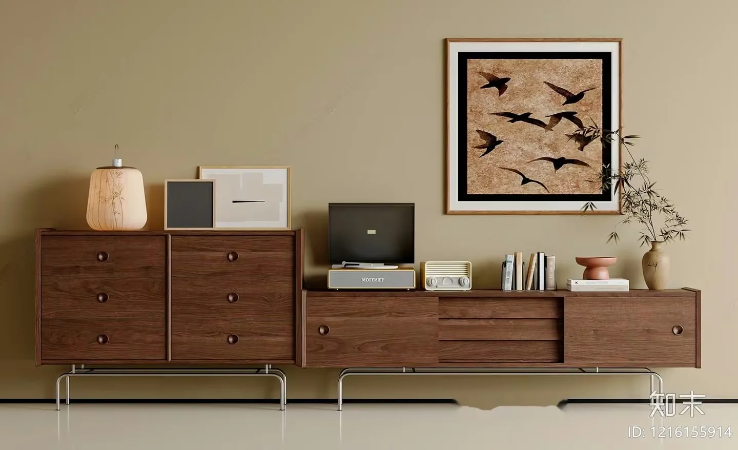 Mid-Century Modern Furniture 3D Model – 15379 – VRAY Render