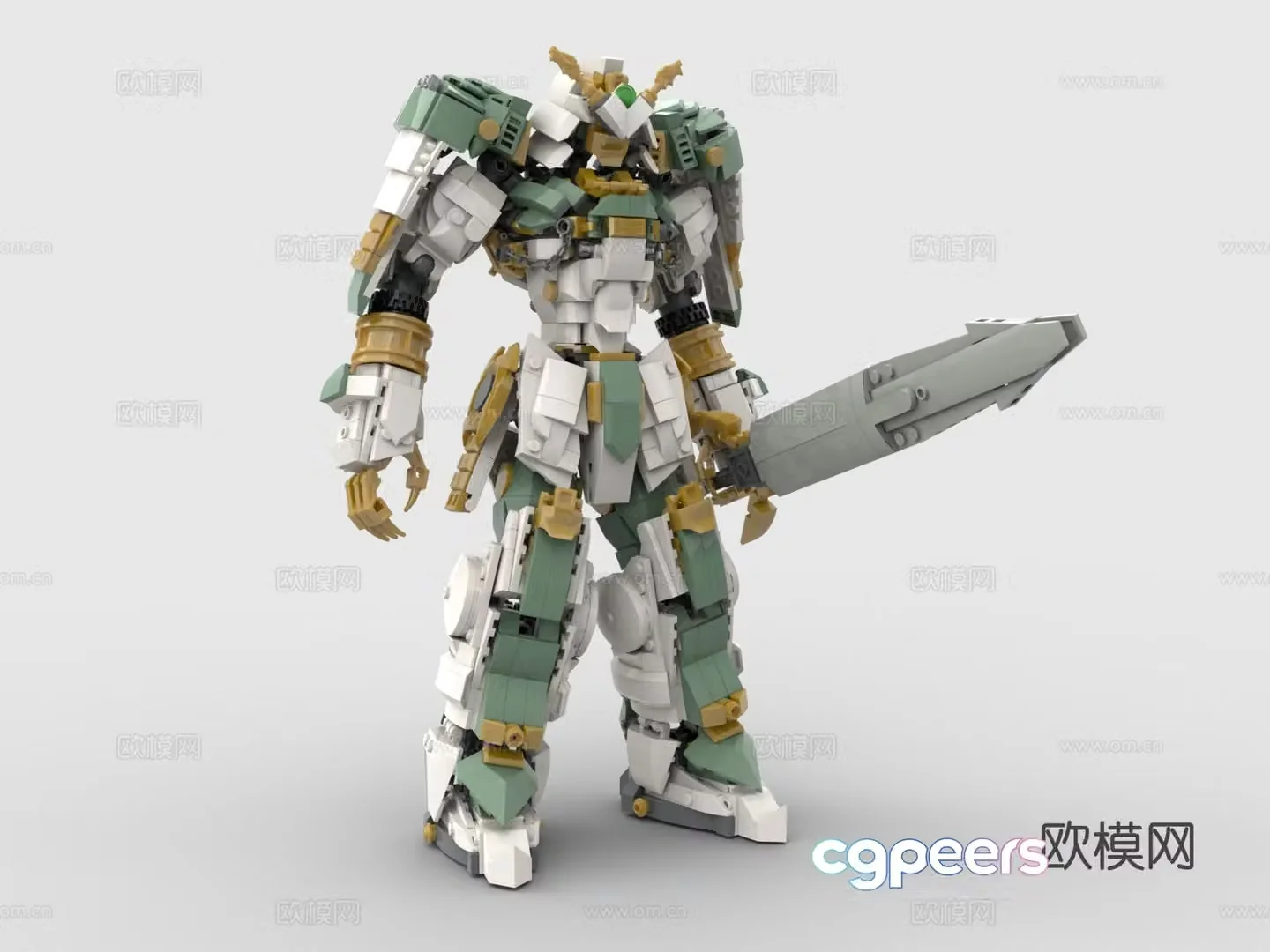 LEGO LEGO toys building blocks Titan Mecha Gundam Mecha Warrior 3d model