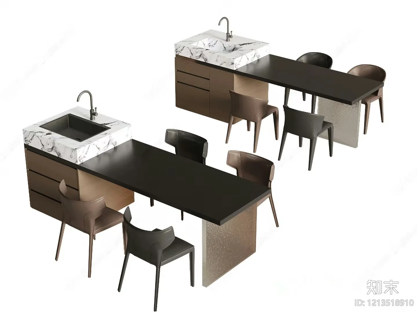 Modern Office Furniture 3D Model – 8004 – VRAY Render