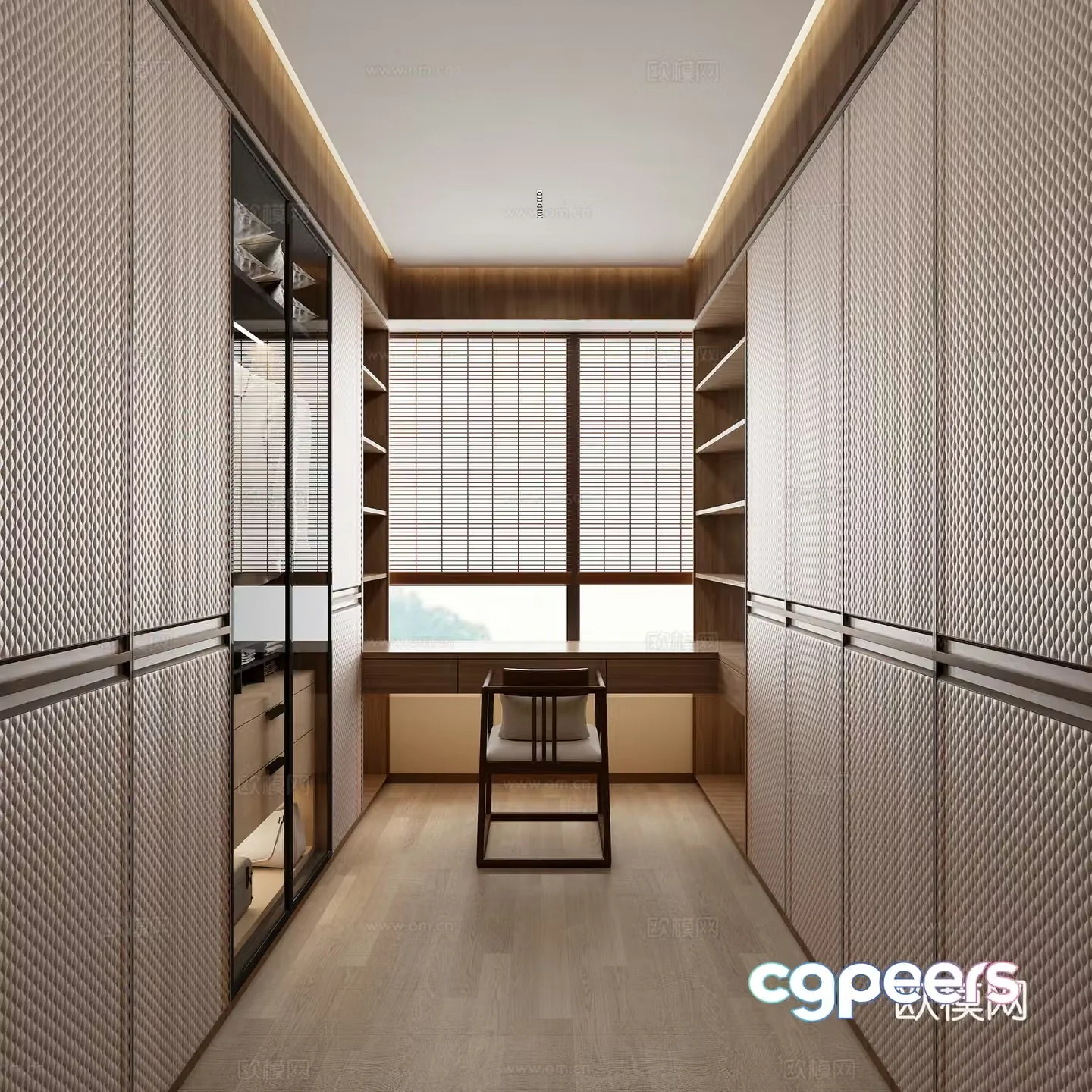 Song style cloakroom 3d model