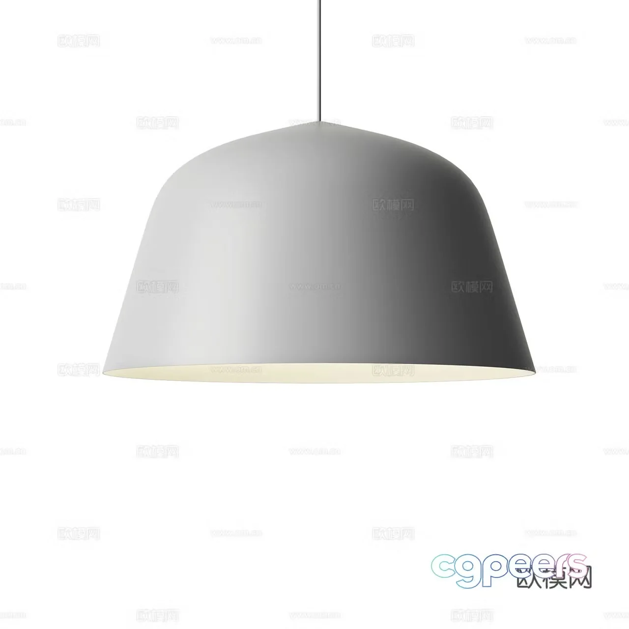 Muuto Nordic chandelier Simple chandelier Round chandelier Bar chandelier Restaurant chandelier 3D model