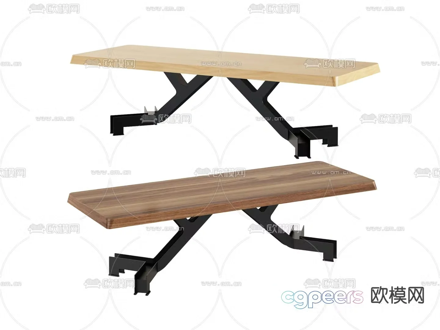 Modern dining table dining table 3d model