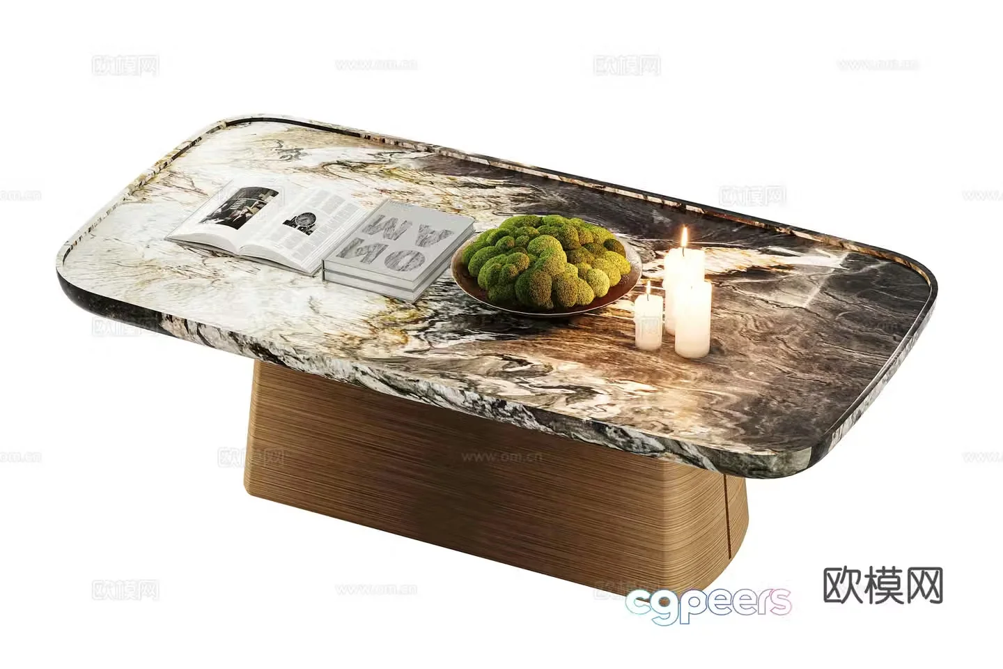 Modern light luxury coffee table 3D model