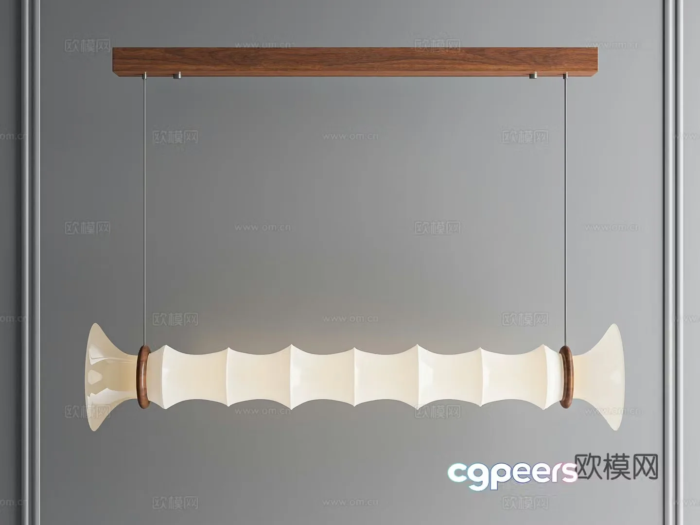 Modern Wasabi Chandelier Long Chandelier Medium Retro Chandelier Restaurant Study Chandelier Decorative Chandelier 3D Model