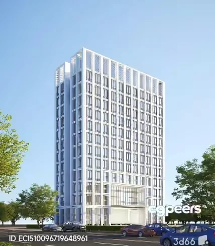 A Tall White Building 3D Model – 5582 – VRAY Render