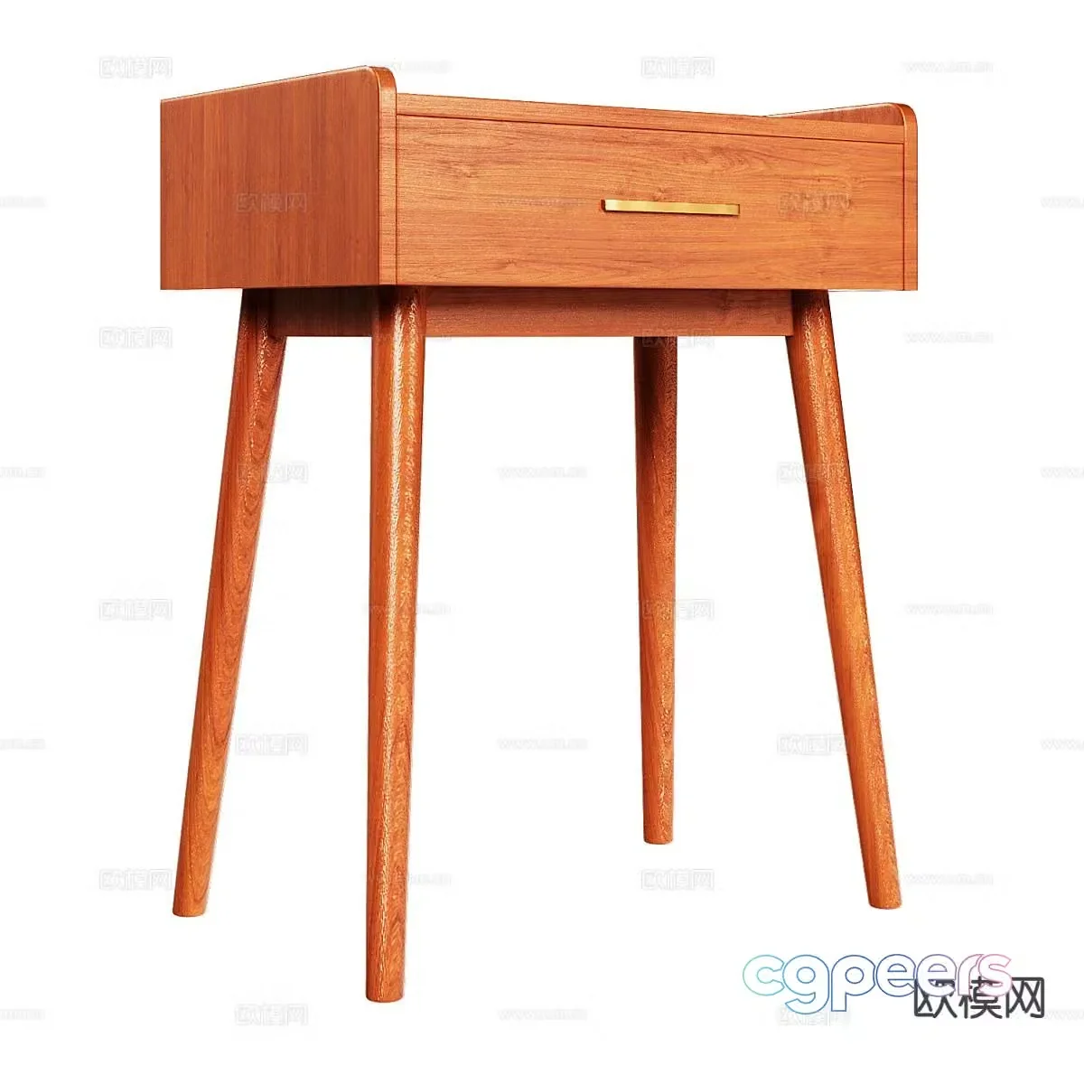 Nordic bedside table 3d model