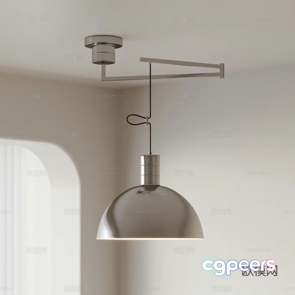 Modern shift chandeliers Bauhaus chandeliers Metal chandeliers 3d model