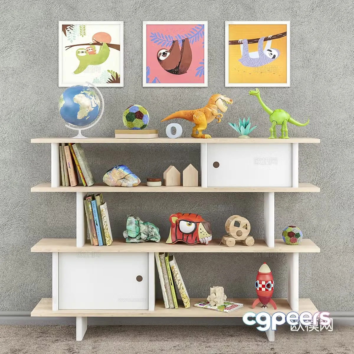 Toys and furniture set 83d model