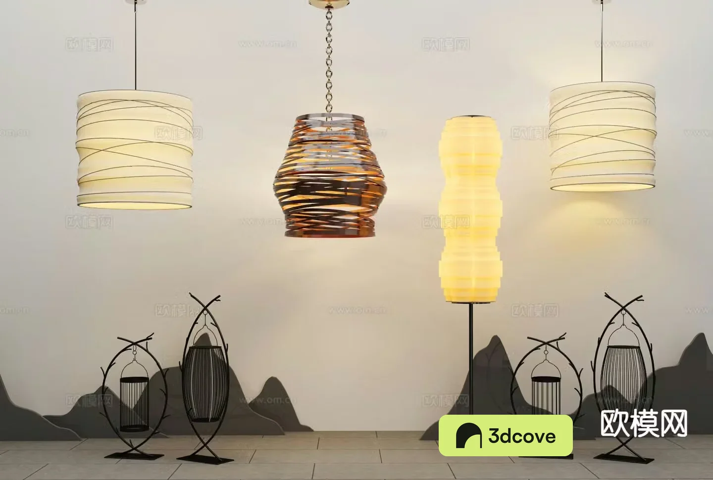 New Chinese style chandelier art chandelier