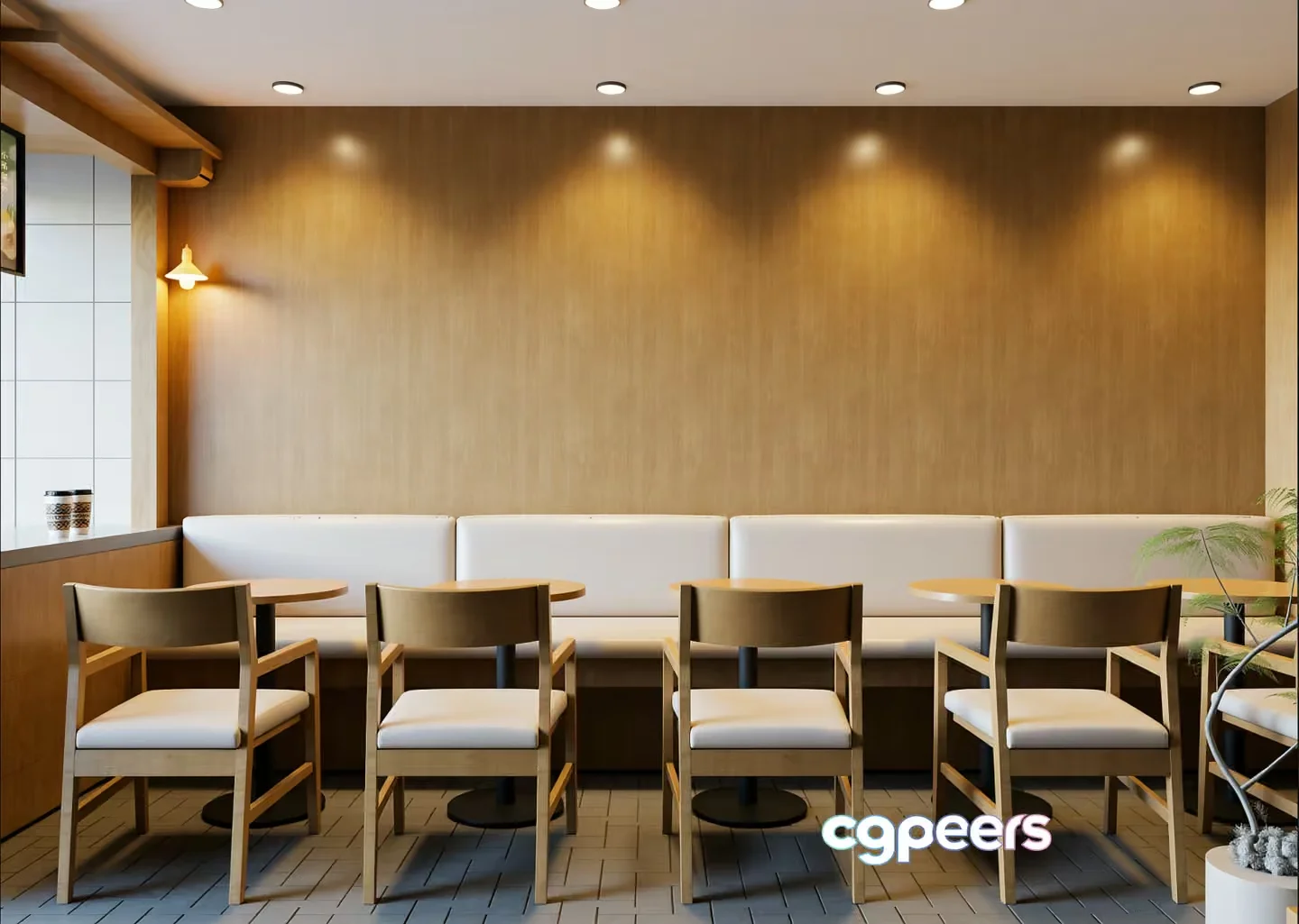 Modern Minimalist Dining Room 3D Model – 9555 – VRAY Render