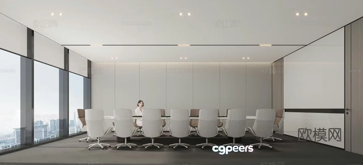 Modern conference room 3d model