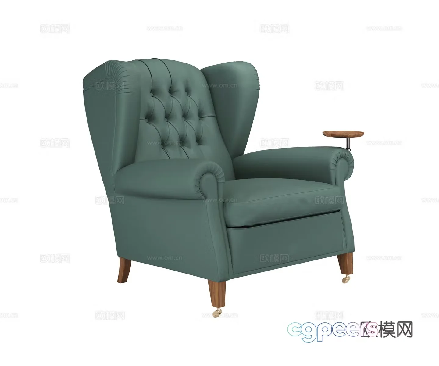 American single sofa 3d model