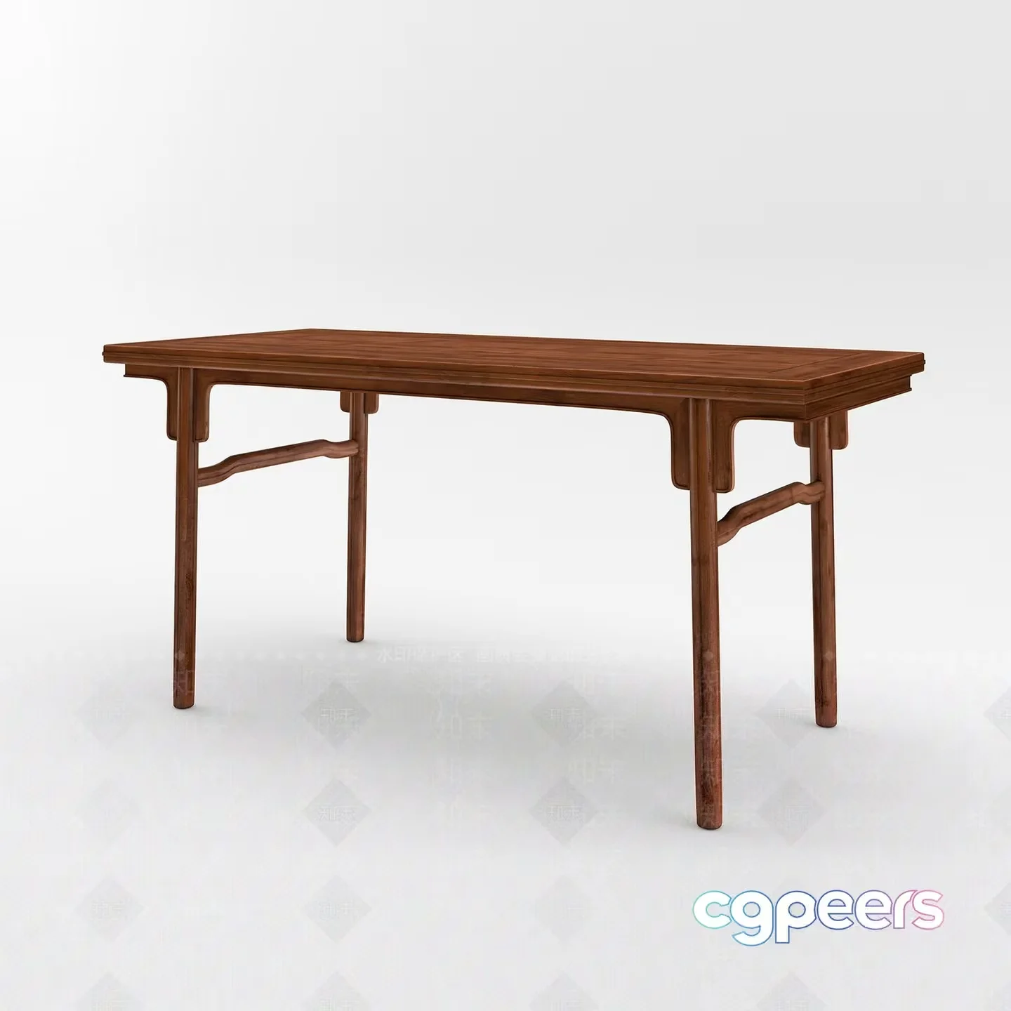 Simple Wooden Desk 3D Model – 12759 – VRAY Render