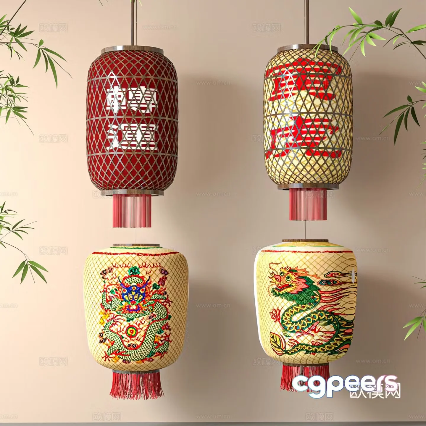 New Chinese lantern 3D model