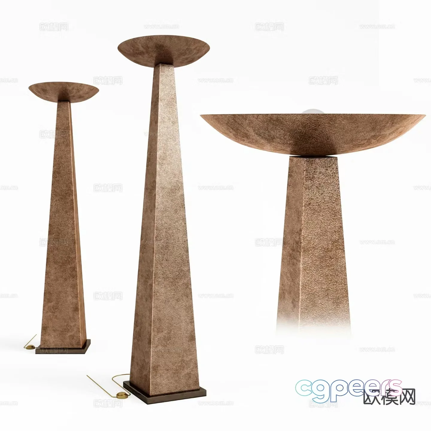 Light luxury floor lamp 3D model