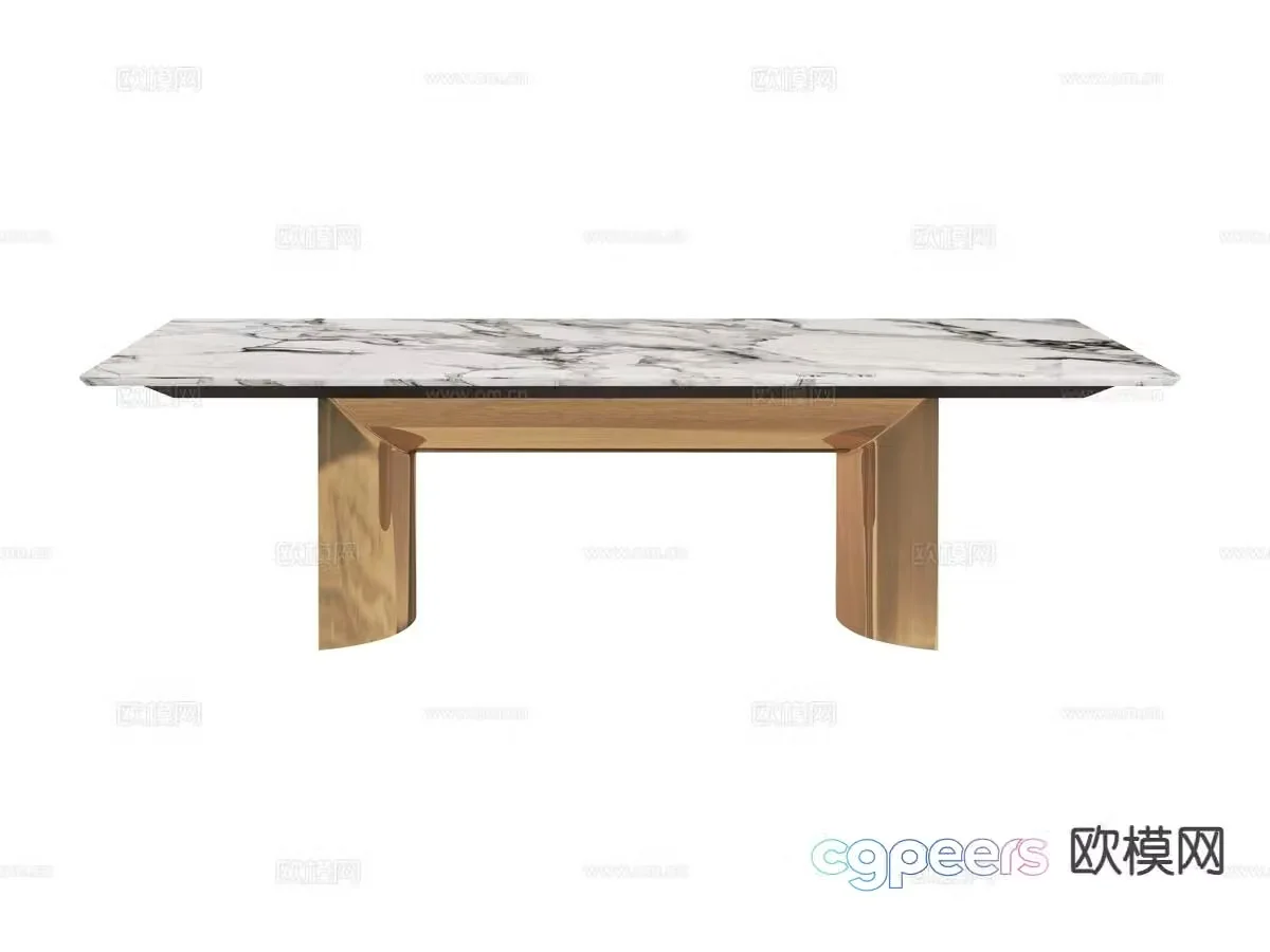 visionnaire marble dining table 3d model
