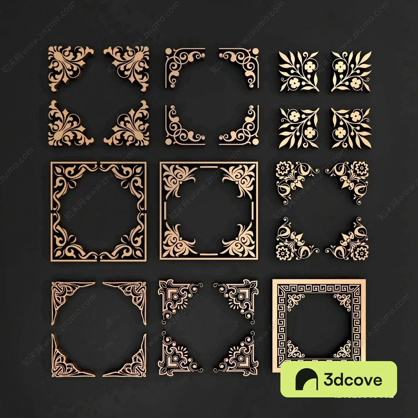 Gold Square Designs