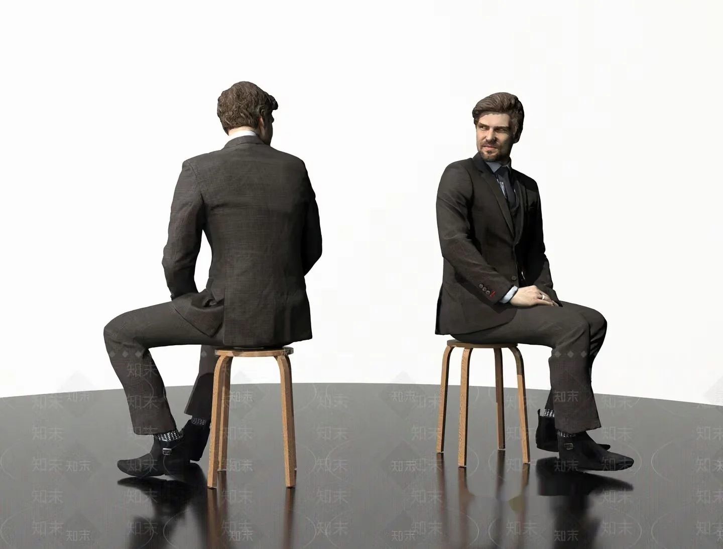 A Man In A Suit 3D Model – 21837 – VRAY Render