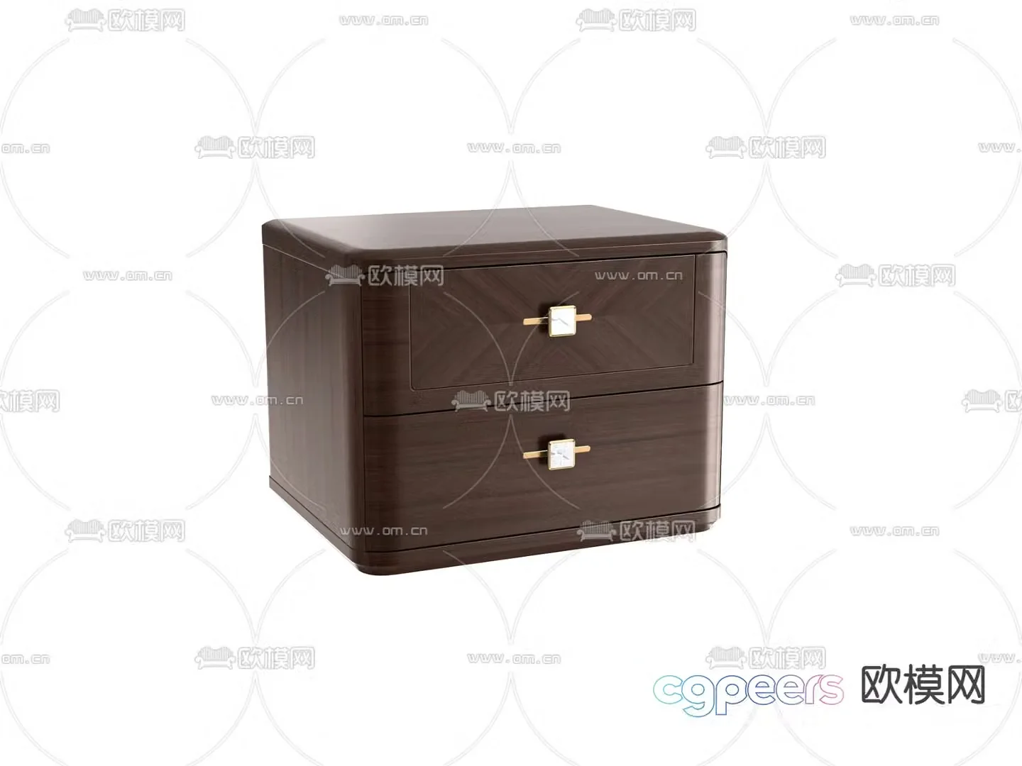New Chinese style bedside table 3d model