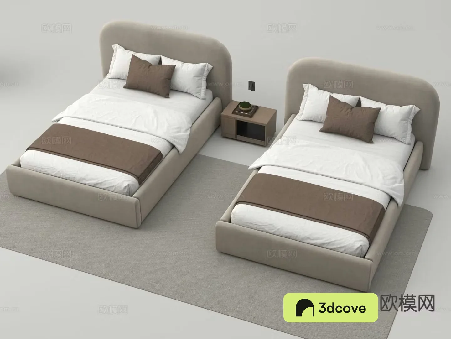 Modern single bed hotel room bed standard room bed