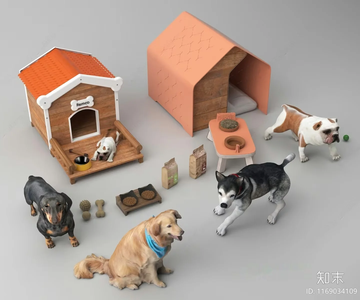A Dog House 3D Model – 15742 – VRAY Render