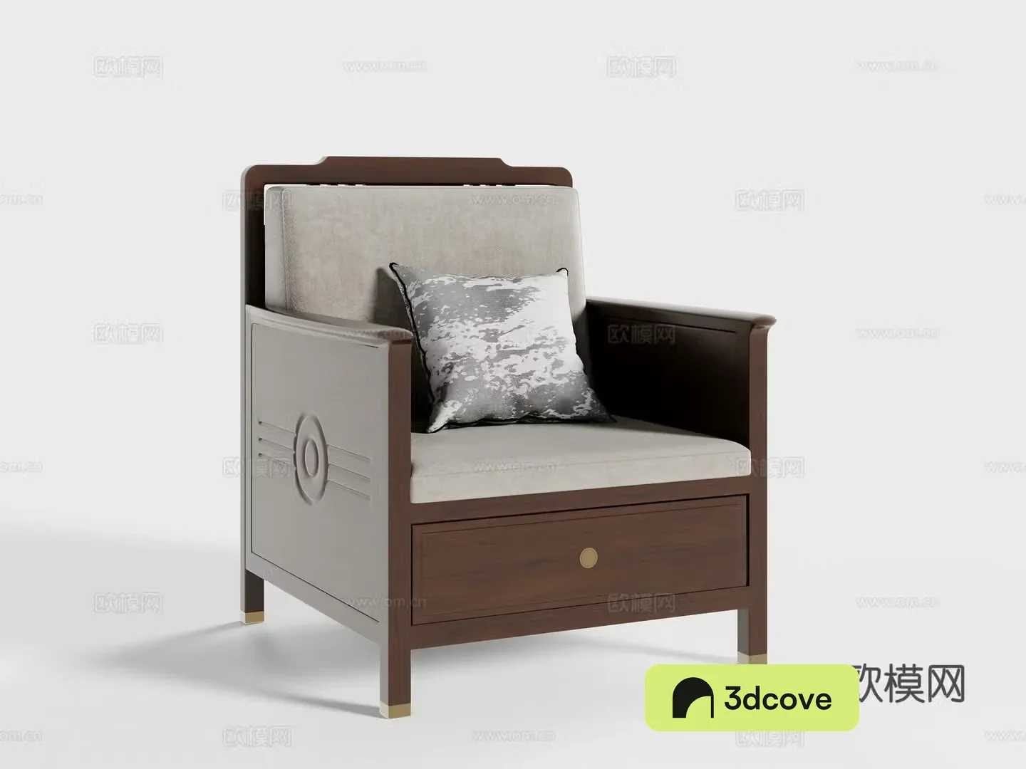 New Chinese single sofa