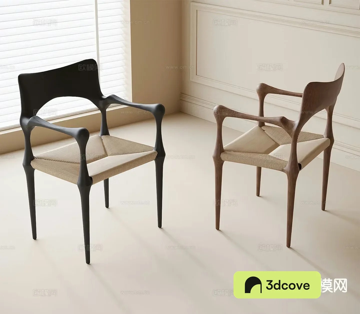 Modern dining chair single chair leisure chair armchair