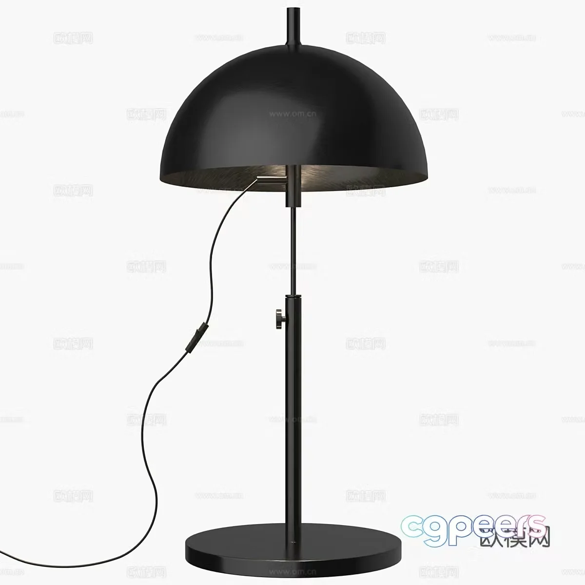 Modern minimalist metal desk lamp 3d model