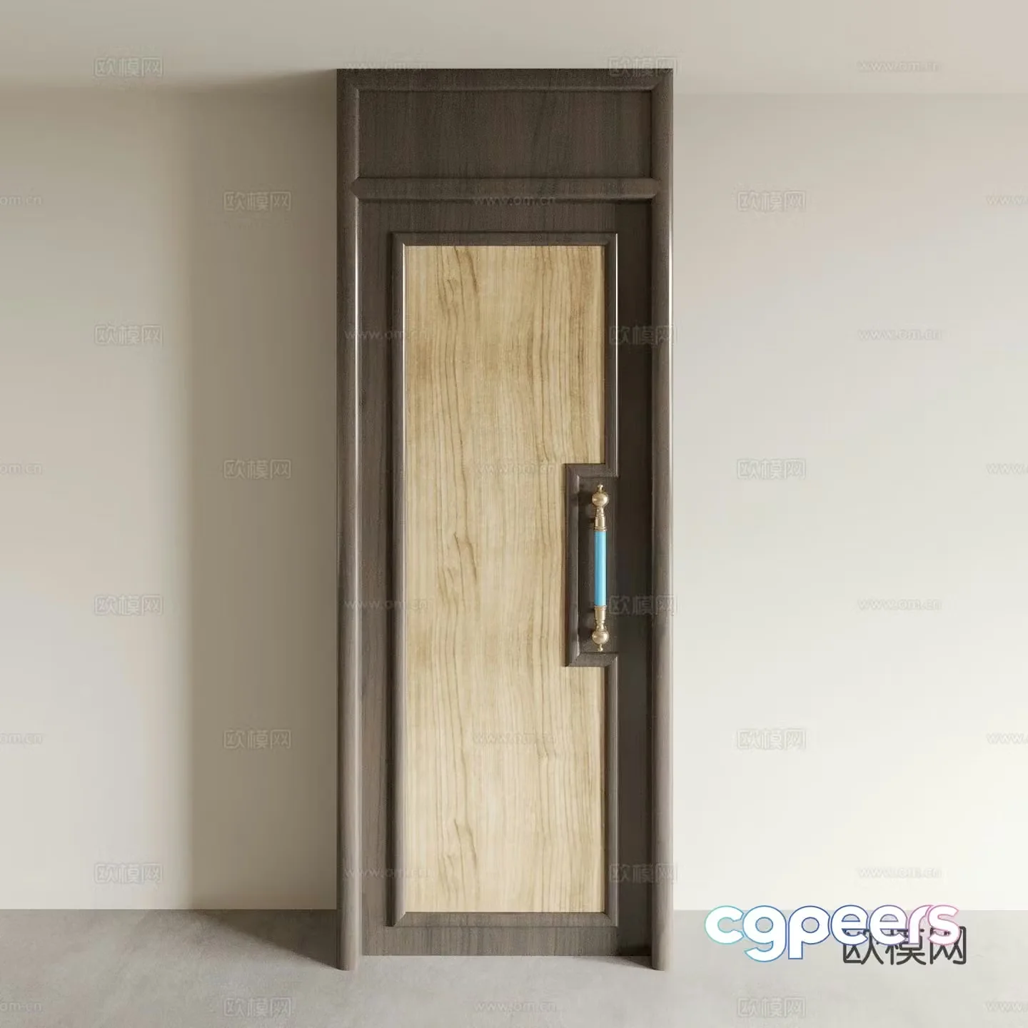 Bedroom door Interior door Single-open door Swing door 3D model