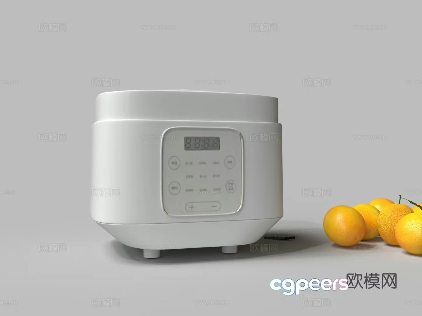 Modern multifunctional rice cooker 3D model