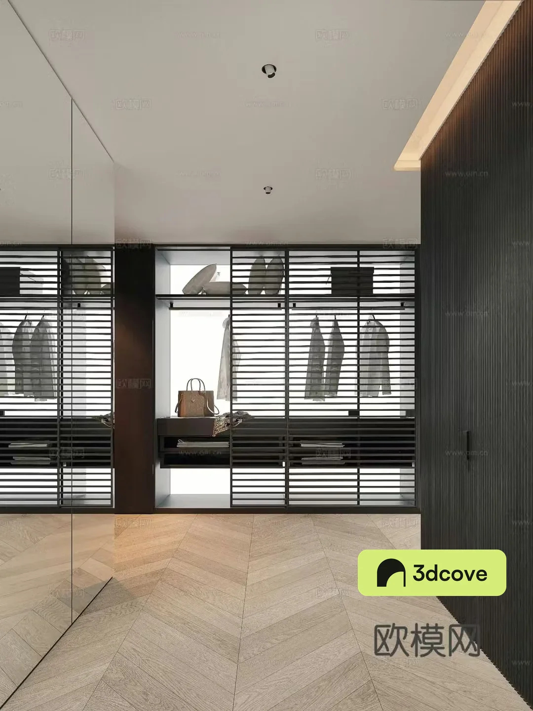 Modern cloakroom