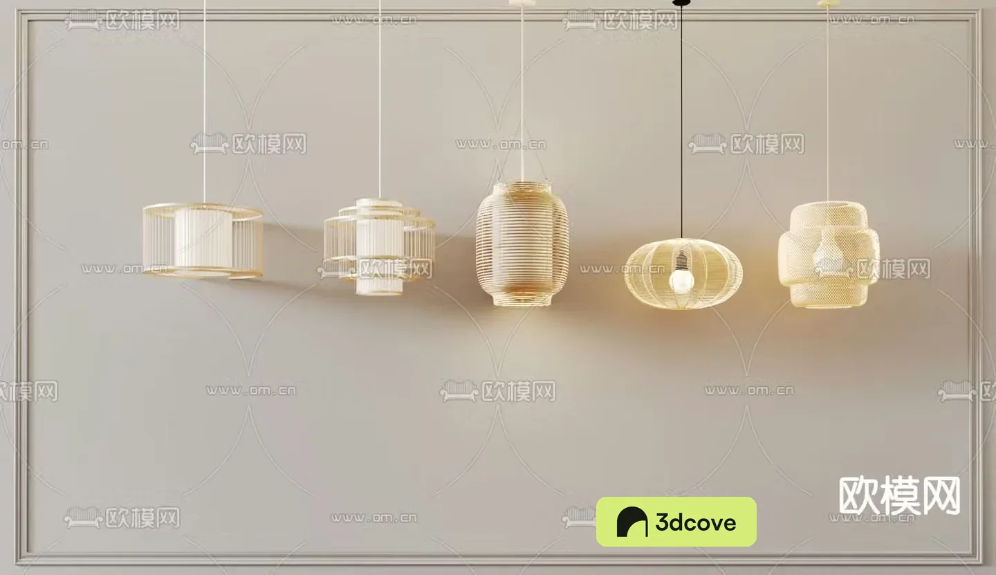 New Chinese style chandelier bamboo chandelier