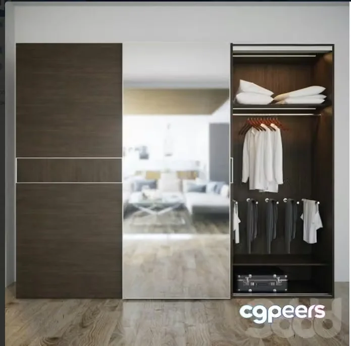 3ds Max Free – Wardrobe Mebelux Fiorente
