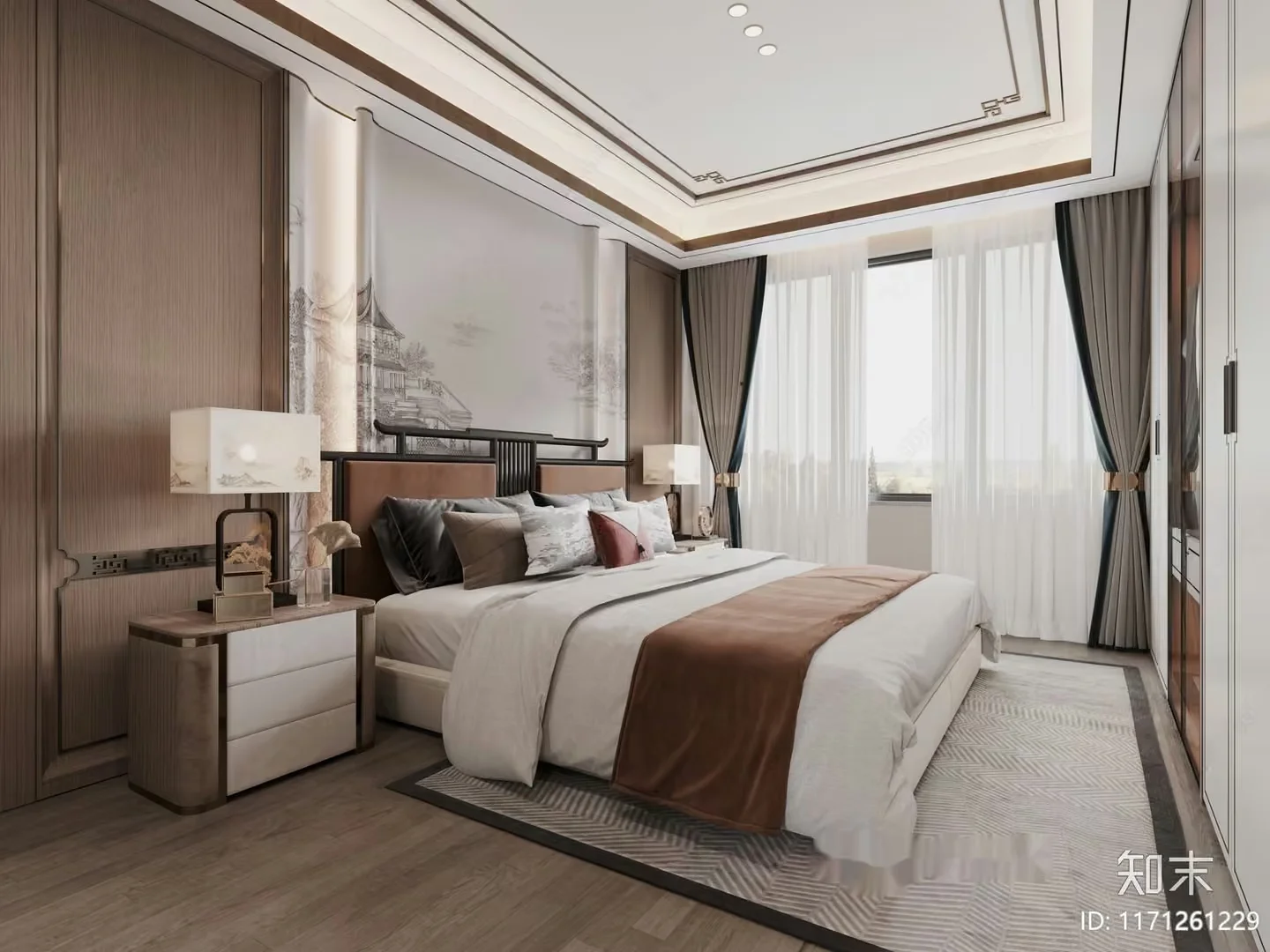 Cozy Bedroom 3D Model – 13368 – VRAY Render