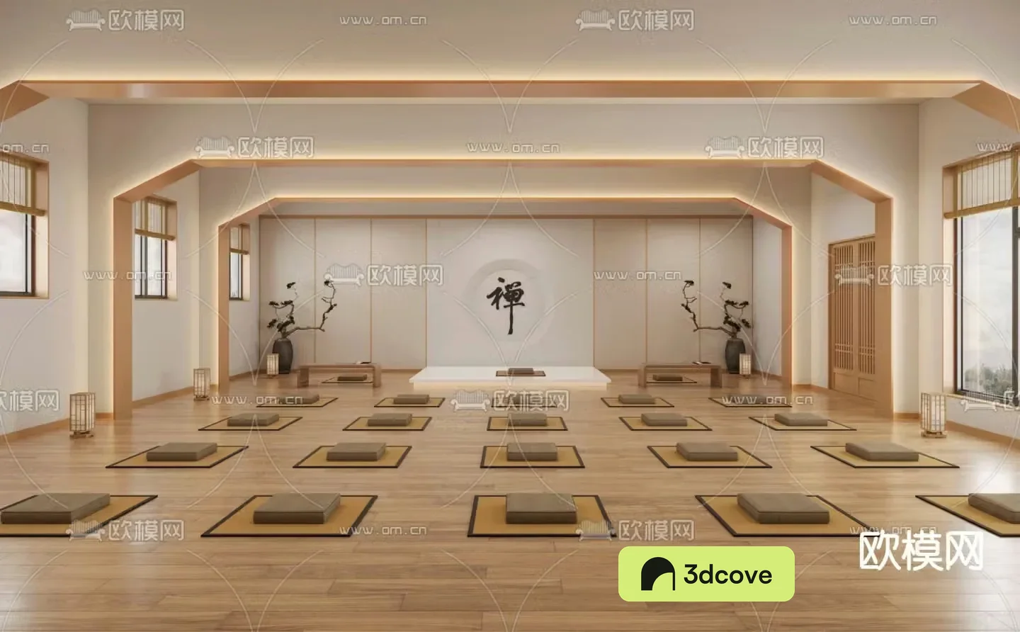 New Chinese style Zen room training classroom