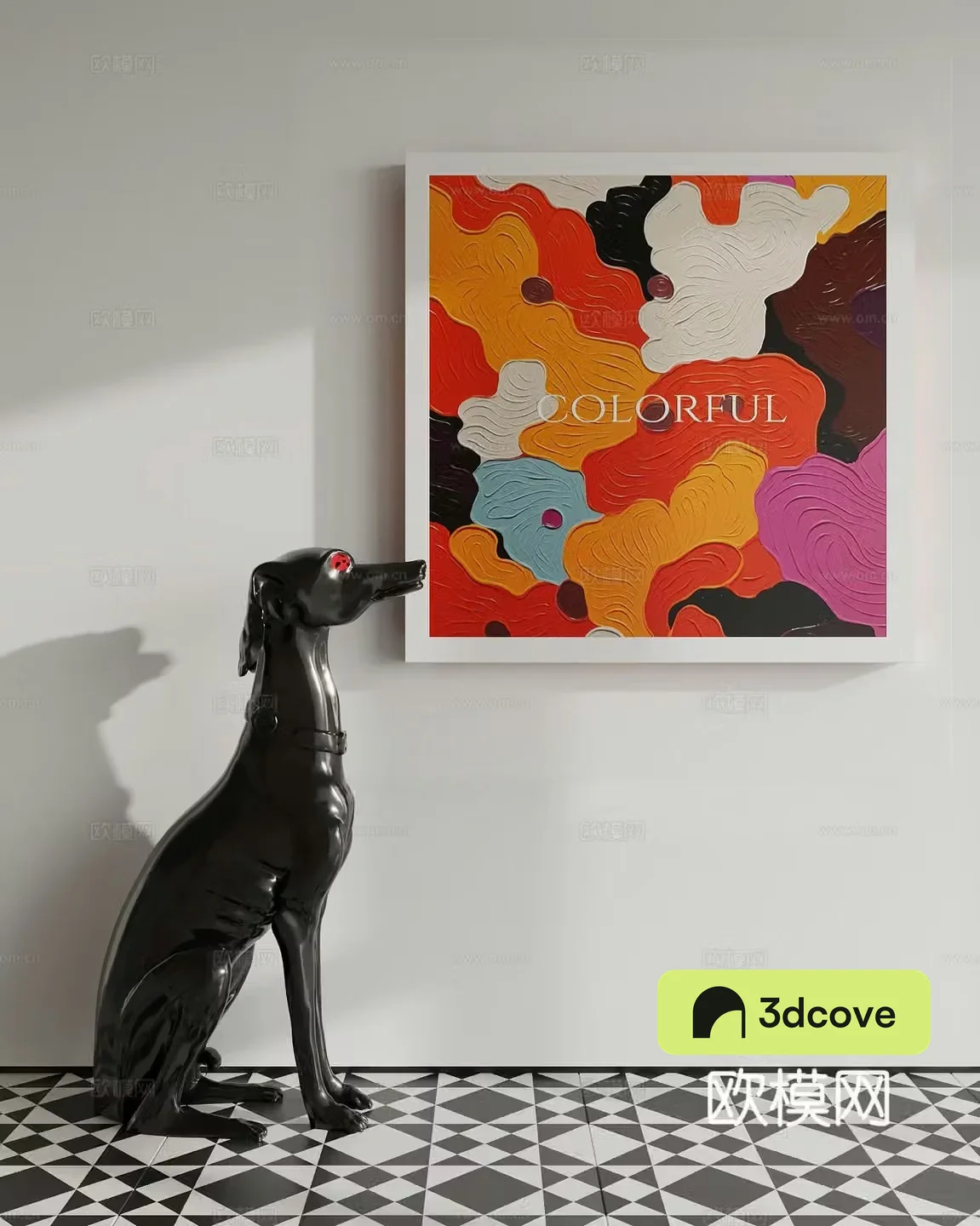 Modern decorative oil painting