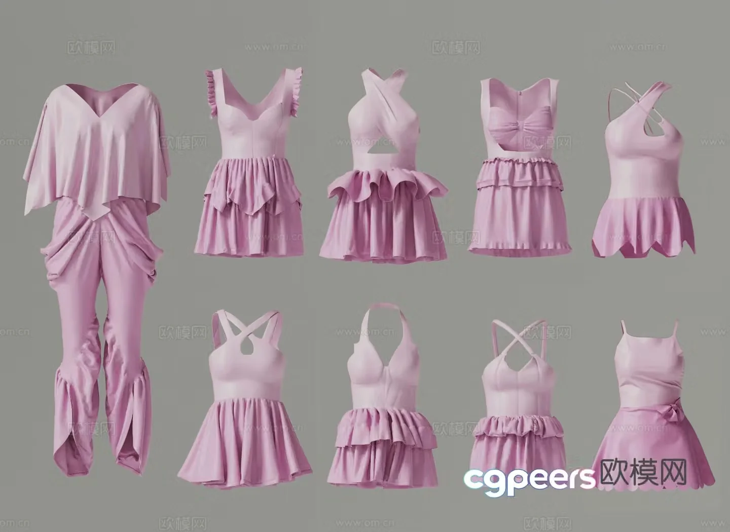 Modern costume dance costume 3d model