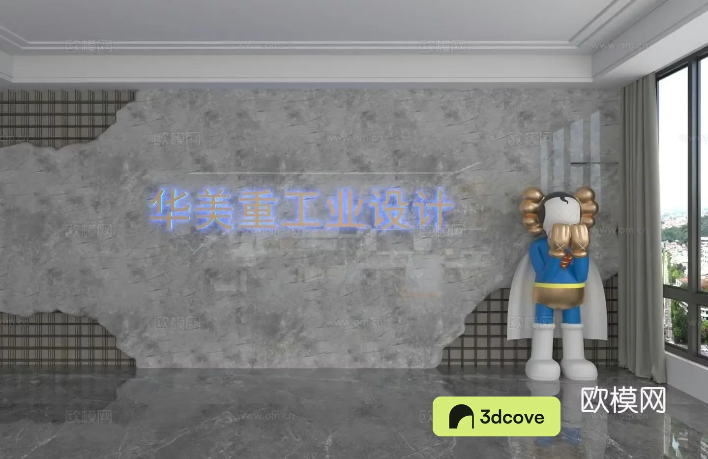 Modern background wall