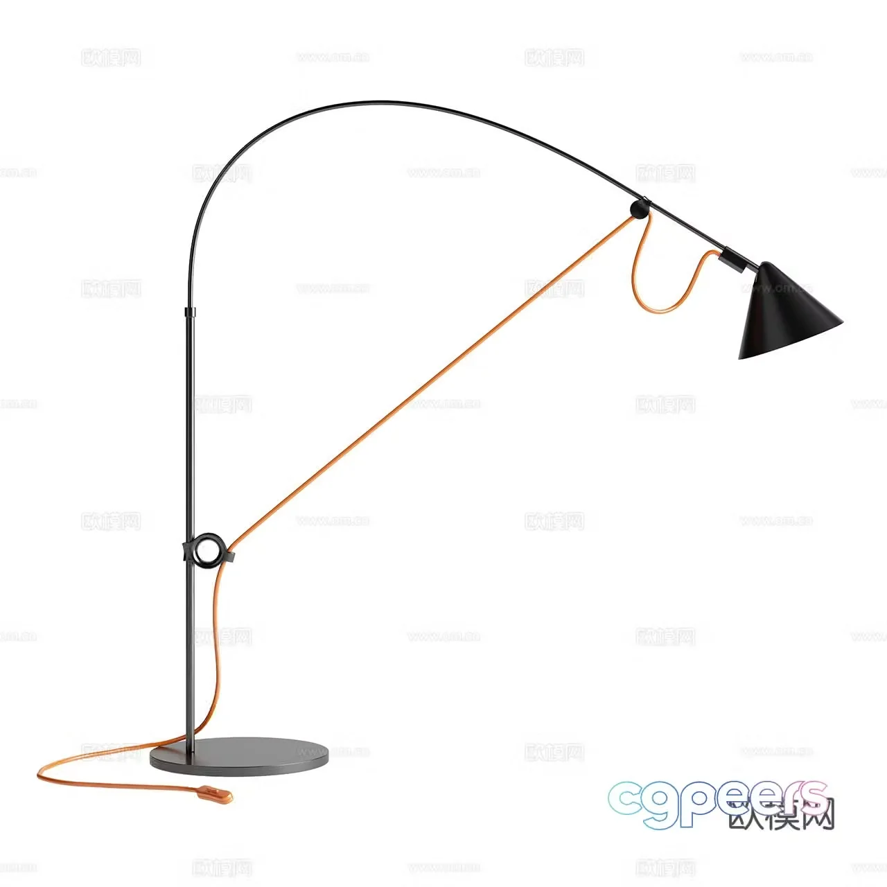 Midgard minimalist desk lamp modern desk lamp simple desk lamp black desk lamp 3d model
